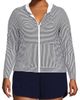 Lands' End Lands' End SunShade UPF 50 Hooded Zip Front Rash Guard - 3