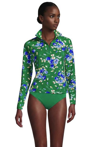 Lands' End Lands' End Sunshade Upf 50 Quarter Zip Rash Guard