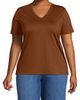 Lands' End Lands' End Supima Cotton V-neck T-Shirt - 1