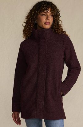 Lands' End Lands' End Tall Boucle Fleece Coat