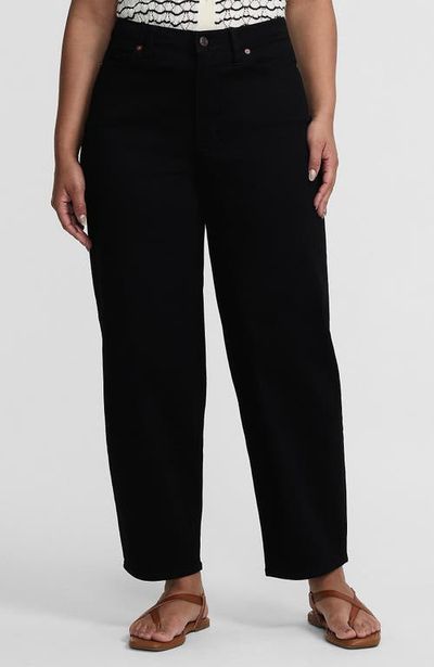 Lands' End Lands' End Tall Denim High Rise Barrel Leg Ankle Jeans