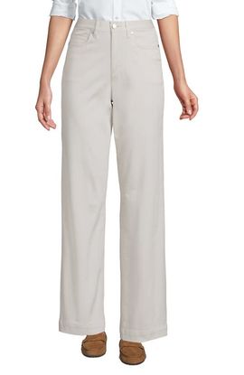 Lands' End Lands' End Tall High Rise 5 Pocket Wide Leg Chino Pants