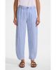 Lands' End Lands' End Tall Linen High Rise Pleated Barrel Leg Ankle Pants - 1