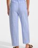 Lands' End Lands' End Tall Linen High Rise Pleated Barrel Leg Ankle Pants - 2