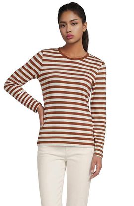 Lands' End Lands' End Tall Supima Cotton Long Sleeve Crewneck T-Shirt