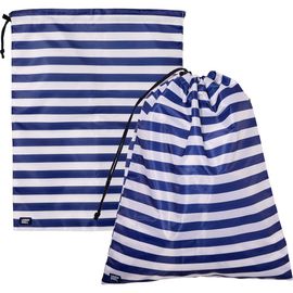 Lands' End Lands' End Travel Laundry Bags 2-Pack, Polyester Canvas Dirty Clothes Travel Bag with Drawstring