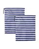 Lands' End Lands' End Travel Laundry Bags 2-Pack, Polyester Canvas Dirty Clothes Travel Bag with Drawstring - 3