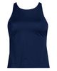 Lands' End Lands' End Tugless High Neck Strappy Back Tankini Swimsuit Top - 3