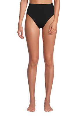 Lands' End Lands' End Tugless QuickDry High Waisted High Leg Bikini Bottoms