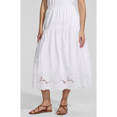 Lands' End Lands' End Voile Eyelet Maxi Skirt