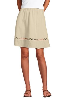 Lands' End Lands' End Voile Ladder Trim Mini Skirt