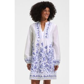 Lands' End Lands' End Voile Tie Neck Dress