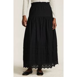 Lands' End Lands' End Voile Tiered Eyelet Maxi Skirt