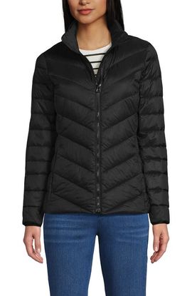 Lands' End Lands' End Wanderweight Ultralight Packable Chevron Quilted Down Jacket