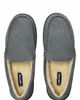 Lands' End Lands' End Wide Width Fuzzy Lined Suede Moccasin Slippers - 1