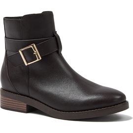 Lands' End Lands' End Wide Width Leather Buckle Boots
