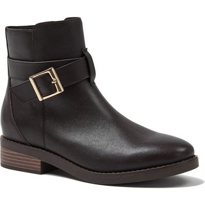 Lands' End Lands' End Wide Width Leather Buckle Boots
