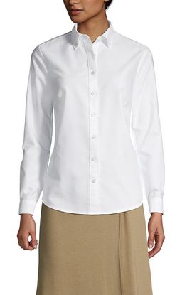 Lands' End Lands' End Women's Tall Long Sleeve Oxford Dress Shirt