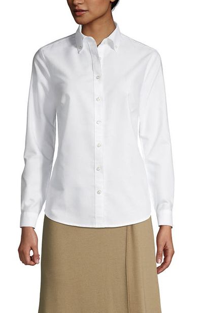 Lands' End Lands' End Women's Tall Long Sleeve Oxford Dress Shirt