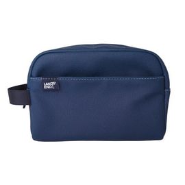 Lands' End Lands' End Woven Dopp Kit for Men, Solid Toiletry Bag with Top Zip and Front Pocket