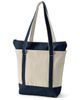 Lands' End Lands' End Zip Top Long Handle Canvas Tote Bag - 2