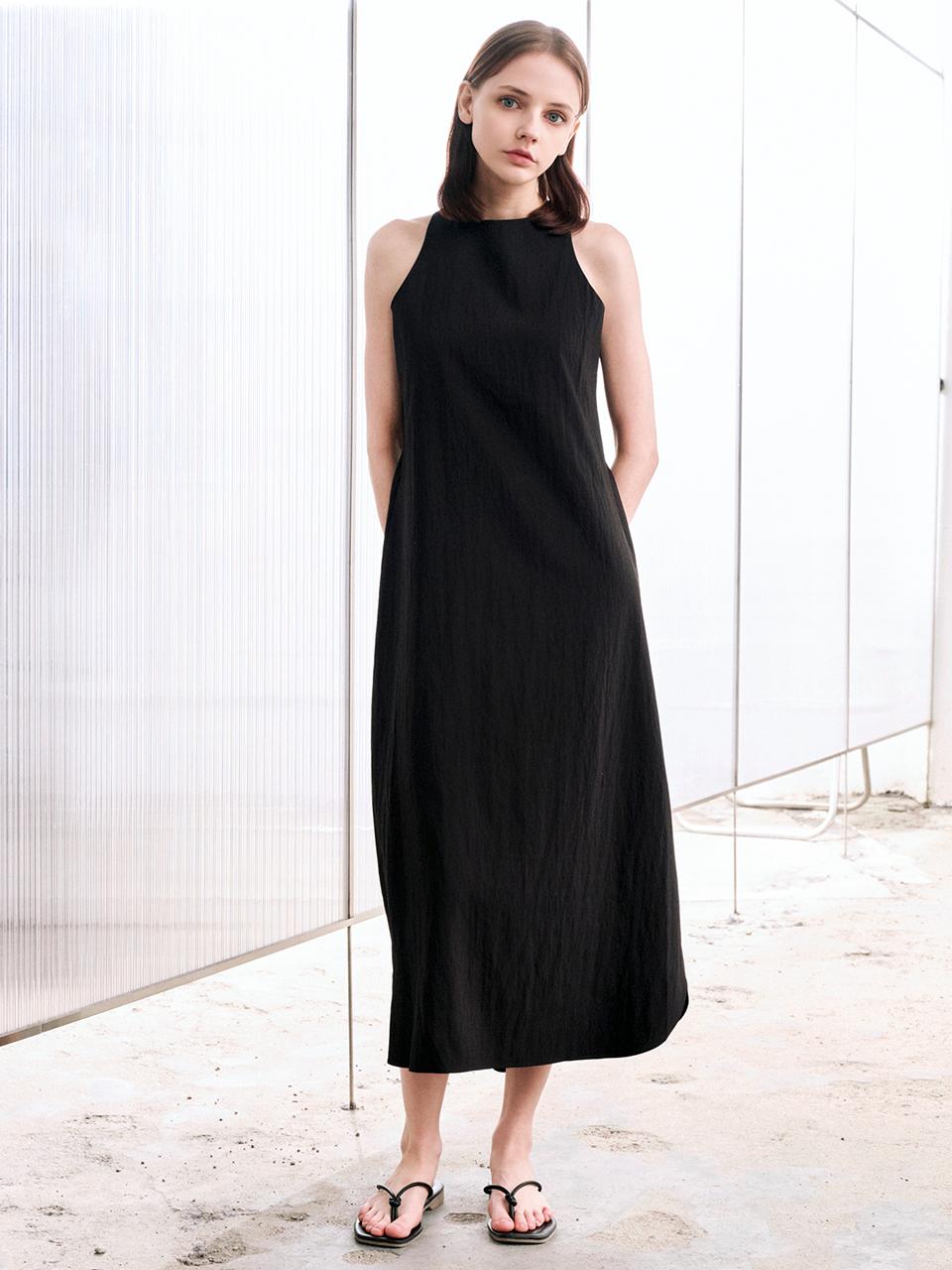 LANG5 [Mine] Sleeveless Dress - Black
