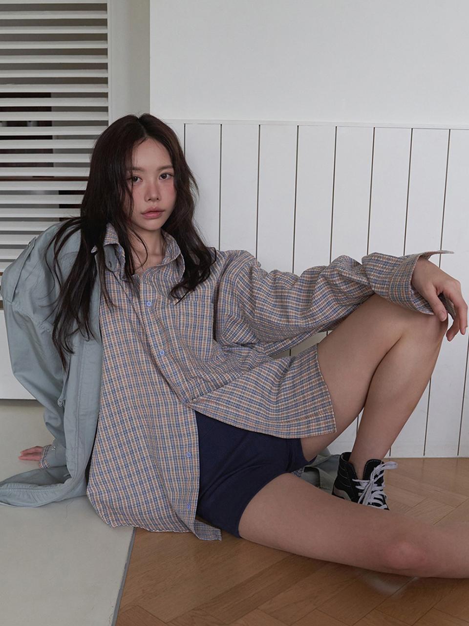 LANGER 25SS Iconic 2 Mini Check Shirt