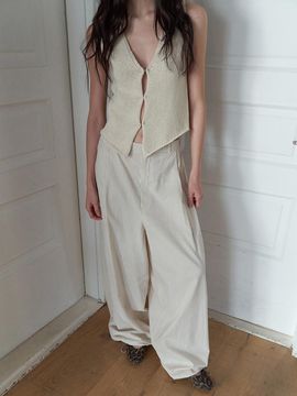 LANGER Spring/Summer Sunny Stripe Wide Trousers