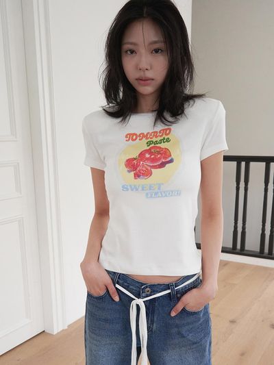 LANGER Spring/Summer Sweet Padded T-shirt [RED]