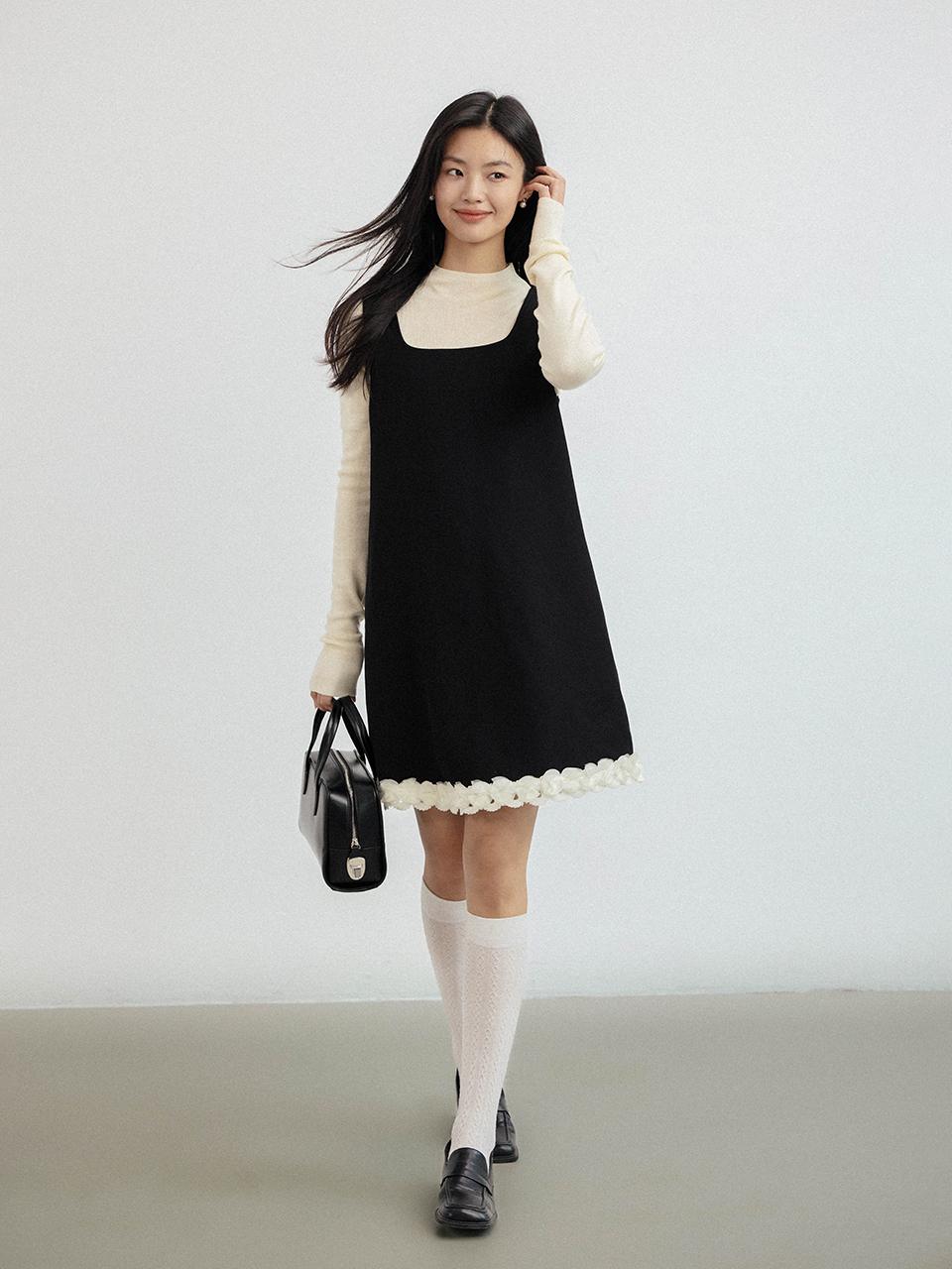 LANGSON Loose Fit Sleeveless Basic Dress