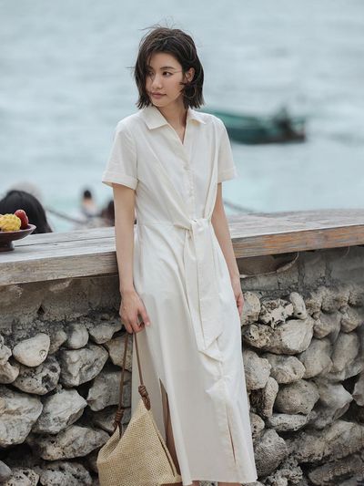 LANGSON LS High-end Collar Shirt Dress