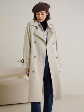 LANGSON LS_British Trench Coat_Off White