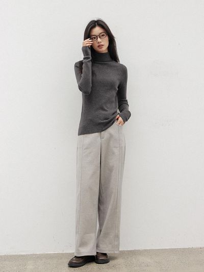LANGSON LS_Casual straight long pants