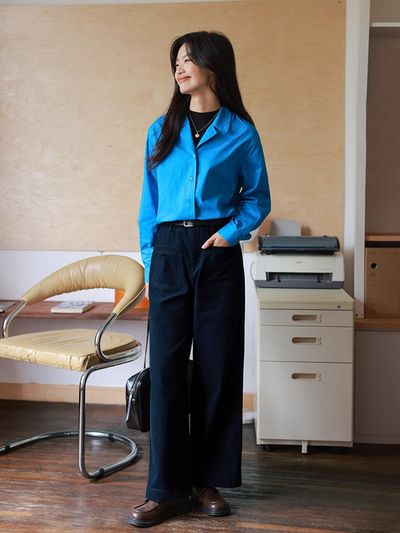LANGSON LS_High waisted pocket pants_2color