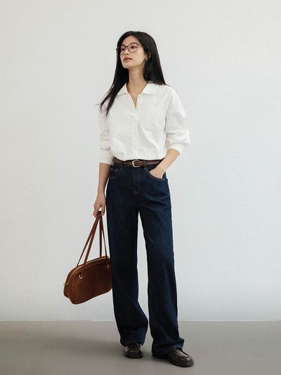 LANGSON Straight Blue Jeans