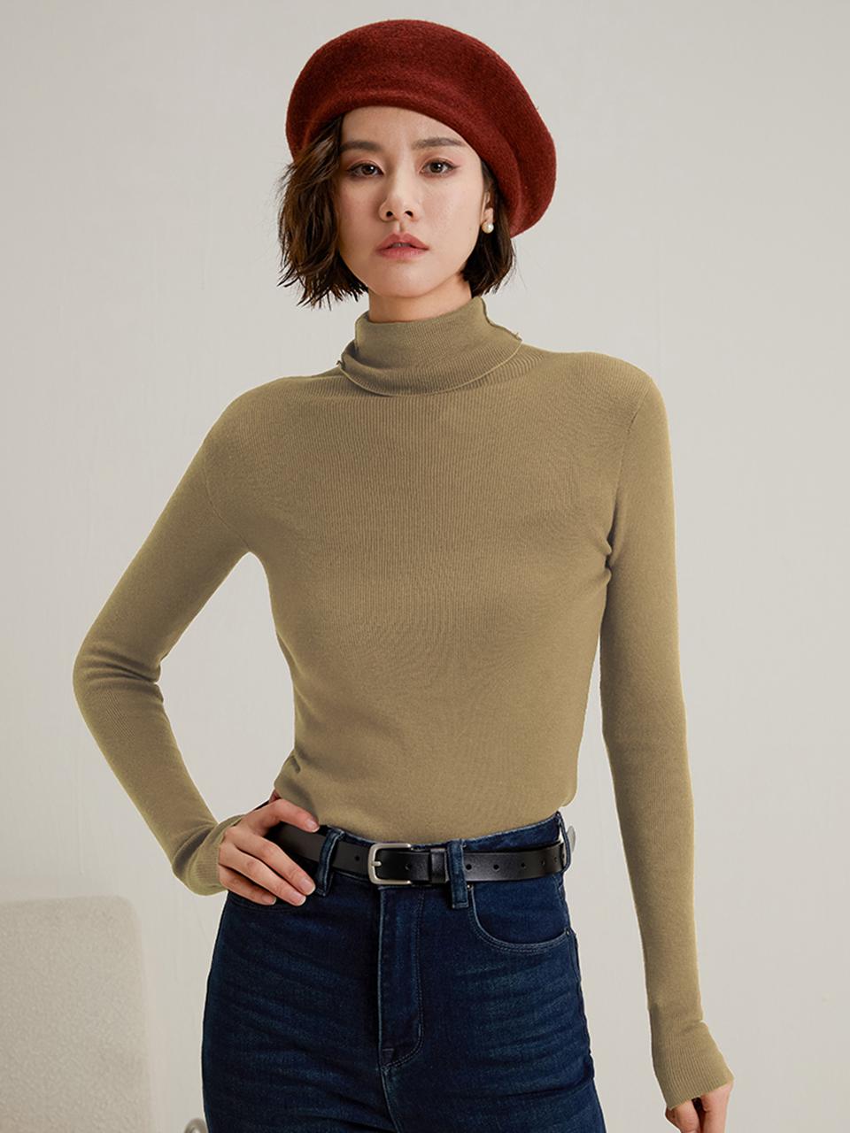 LANGSON Turtleneck Slimming Top (4 Color)