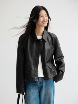 LANGSON Vintage Single Leather Jacket
