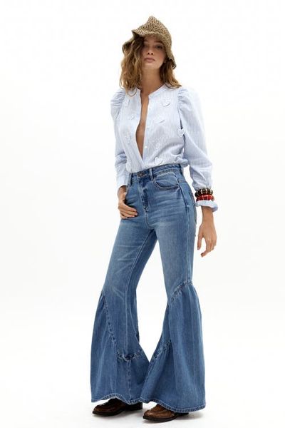 LANHTROPY LANHTROPY Boho Denim Pants