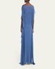 Lanvin Chain-Strap Silk Ruffle Maxi Dress - 3
