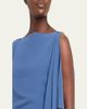 Lanvin Chain-Strap Silk Ruffle Maxi Dress - 5