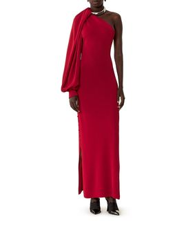 Lanvin Lanvin Asymmetrical Choker Dress In Viscose