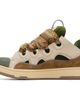 Lanvin Lanvin Beige & Khaki Curb Leather Sneakers - 3