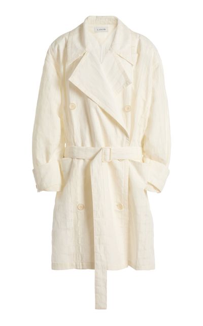 Lanvin Lanvin Belted CottonBlend Trench Coat