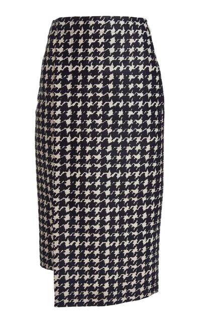 Lanvin Lanvin Belted Portfolio Printed Midi Skirt