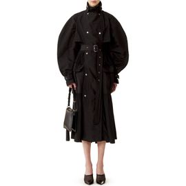 Lanvin Lanvin Bi-Material Trench Coat