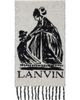 Lanvin Lanvin Black & Gray Mother & Daughter Wool Scarf - 1