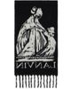 Lanvin Lanvin Black & Gray Mother & Daughter Wool Scarf - 2