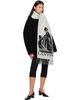 Lanvin Lanvin Black & Gray Mother & Daughter Wool Scarf - 3