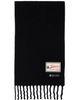 Lanvin Lanvin Black Fluffy '22 Faubourg' Label Scarf - 1