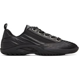 Lanvin Lanvin Black New Soccer Lace Up Leather Sneakers